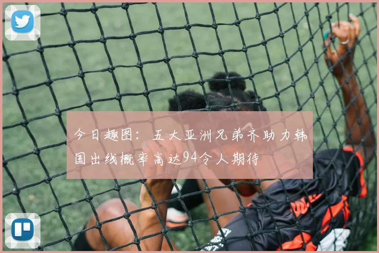 今日趣图：五大亚洲兄弟齐助力韩国出线概率高达94令人期待